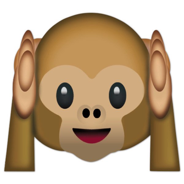 Wall Stickers: Hear-No-Evil Monkey