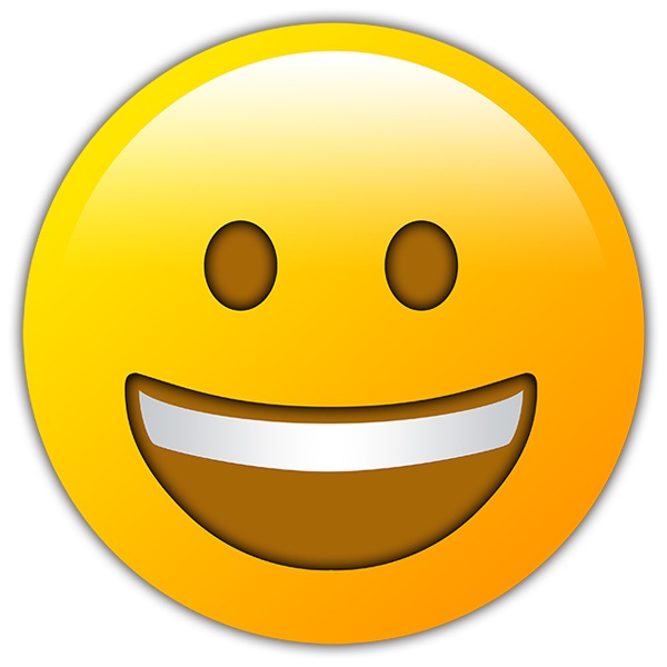 Wall Stickers: Face with big smiling mouth