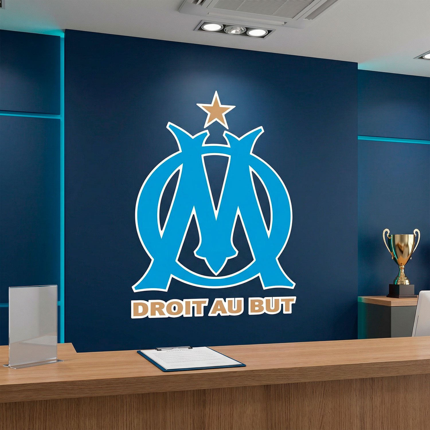 Wall Stickers: Olympique de Marseille Coat of Arms