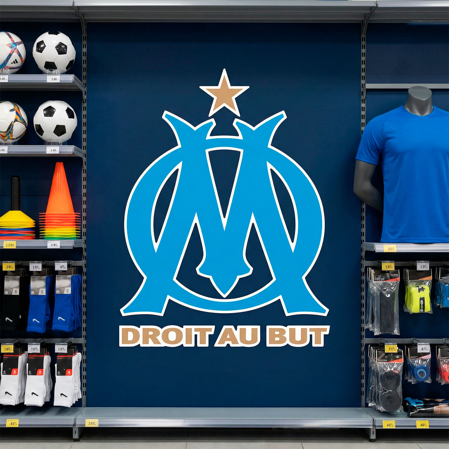 Wall Stickers: Olympique de Marseille Coat of Arms