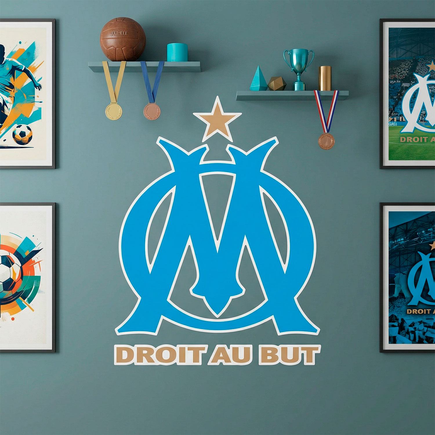 Wall Stickers: Olympique de Marseille Coat of Arms