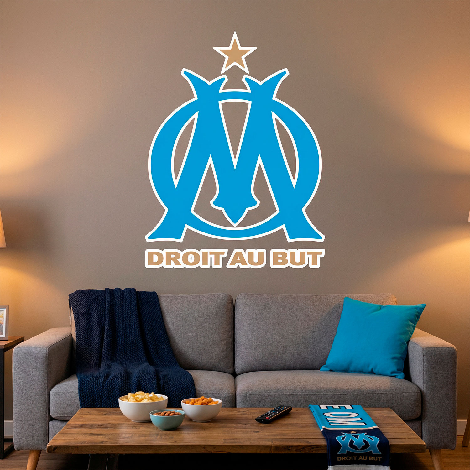 Wall Stickers: Olympique de Marseille Coat of Arms