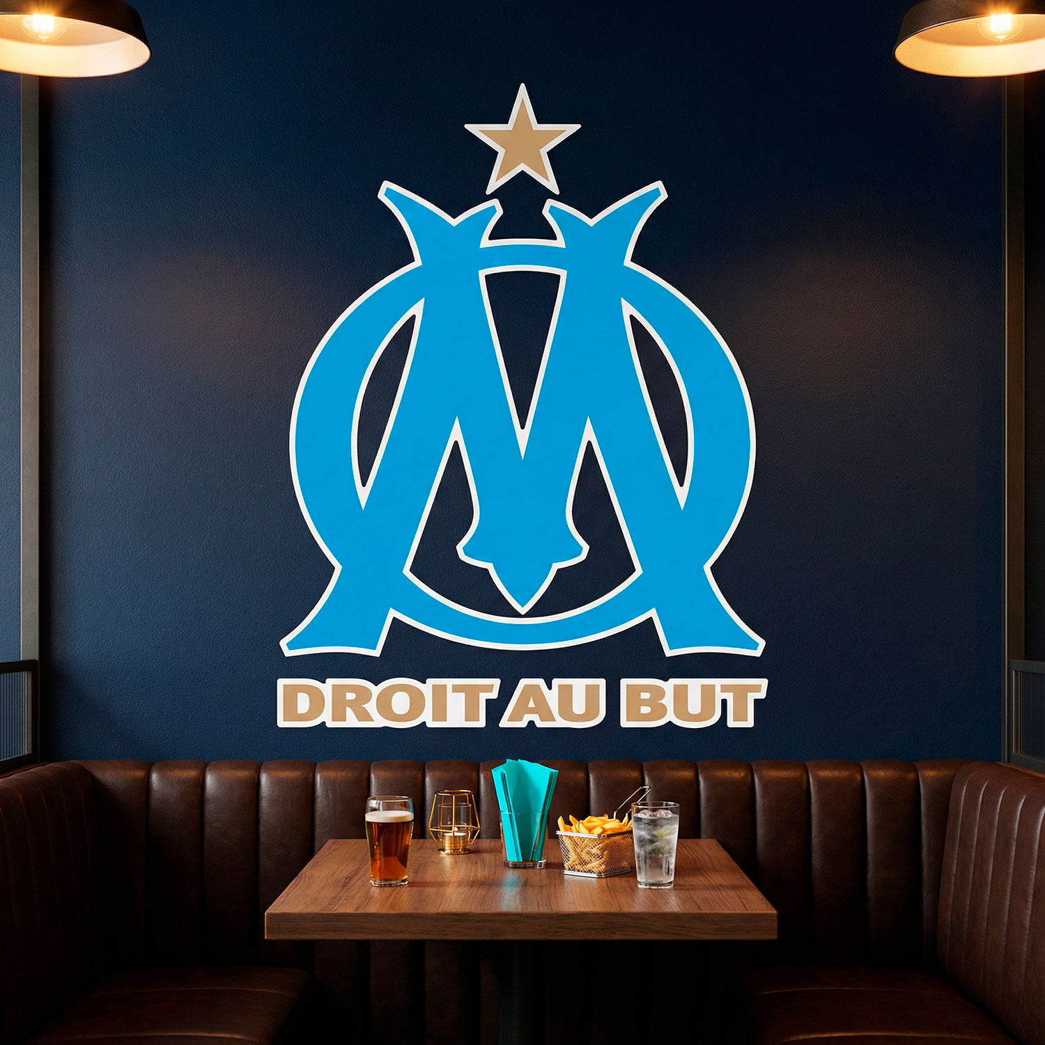 Wall Stickers: Olympique de Marseille Coat of Arms