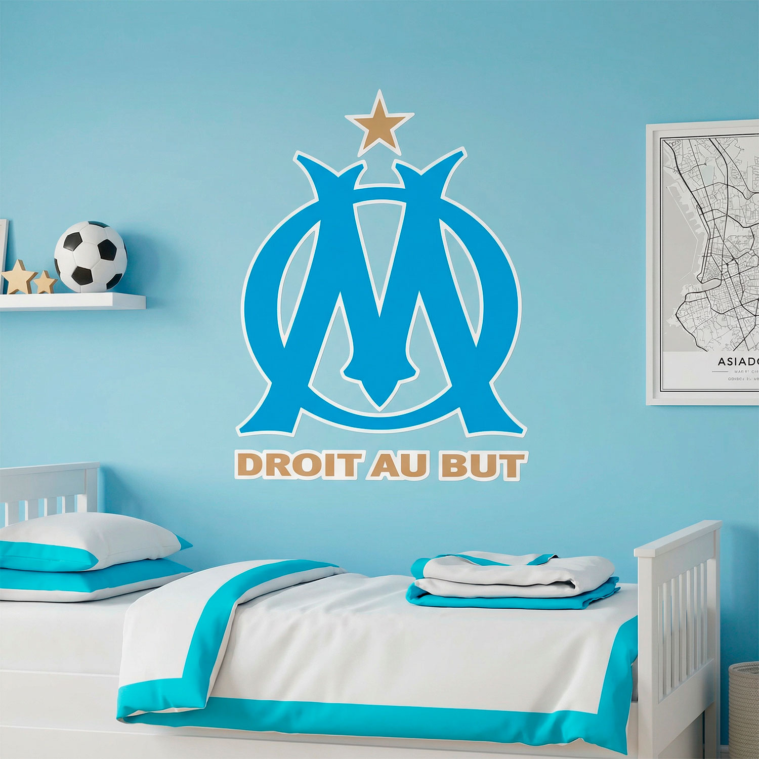 Wall Stickers: Olympique de Marseille Coat of Arms