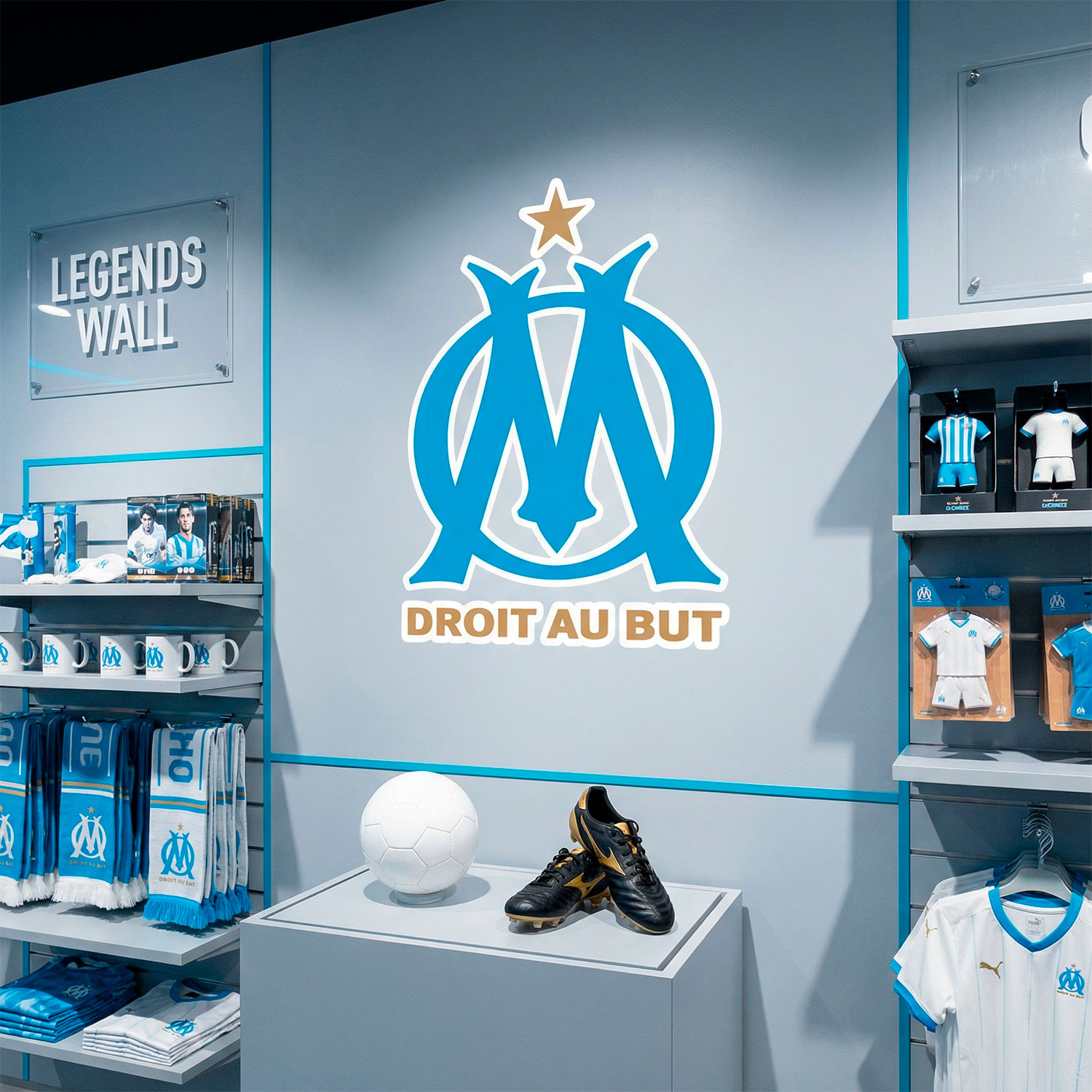 Wall Stickers: Olympique de Marseille Coat of Arms