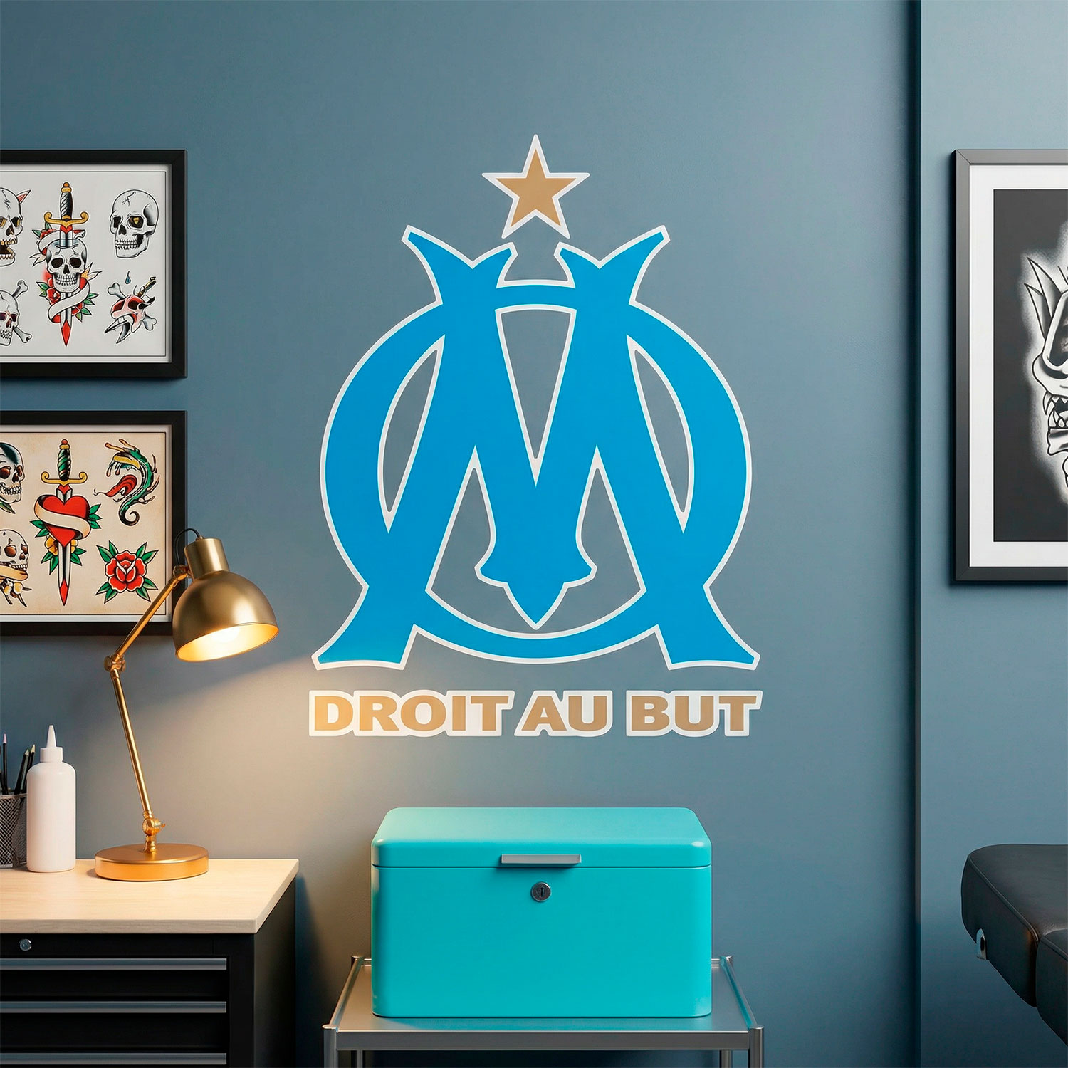 Wall Stickers: Olympique de Marseille Coat of Arms