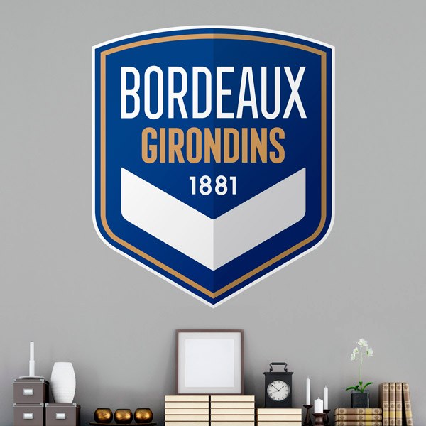 Wall Stickers: Coat of Arms Girondins Bordeaux