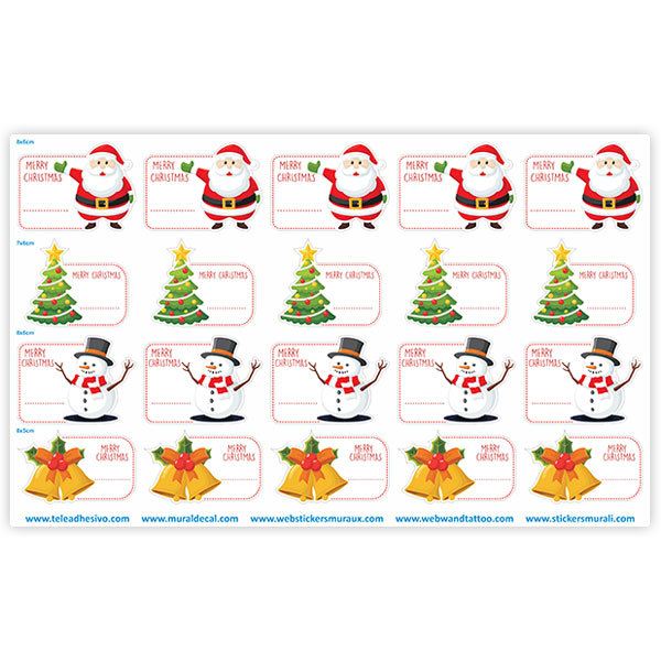 Car & Motorbike Stickers: Christmas White Label Kit