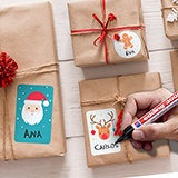 Car & Motorbike Stickers: Kit labels Christmas icons 3