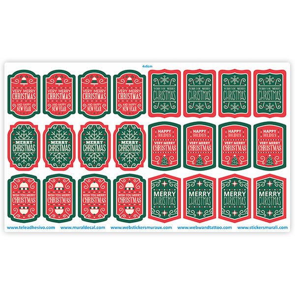 Car & Motorbike Stickers: Christmas Label Kit