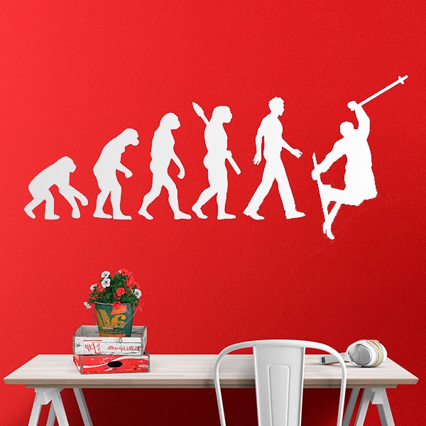 Wall Stickers: Ski evolution