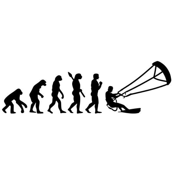 Wall Stickers: Kitesurf evolution