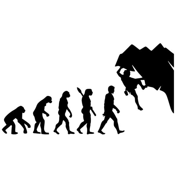 Wall Stickers: Climber evolution