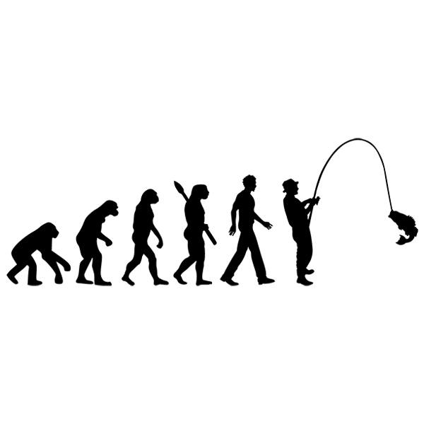 Wall Stickers: Sport fishing evolution