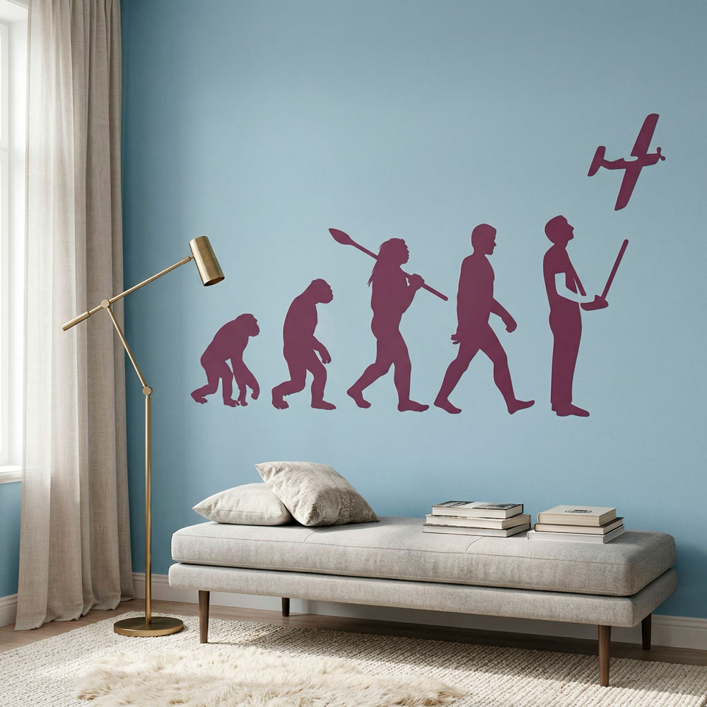 Wall Stickers: RC Aircraft evolution