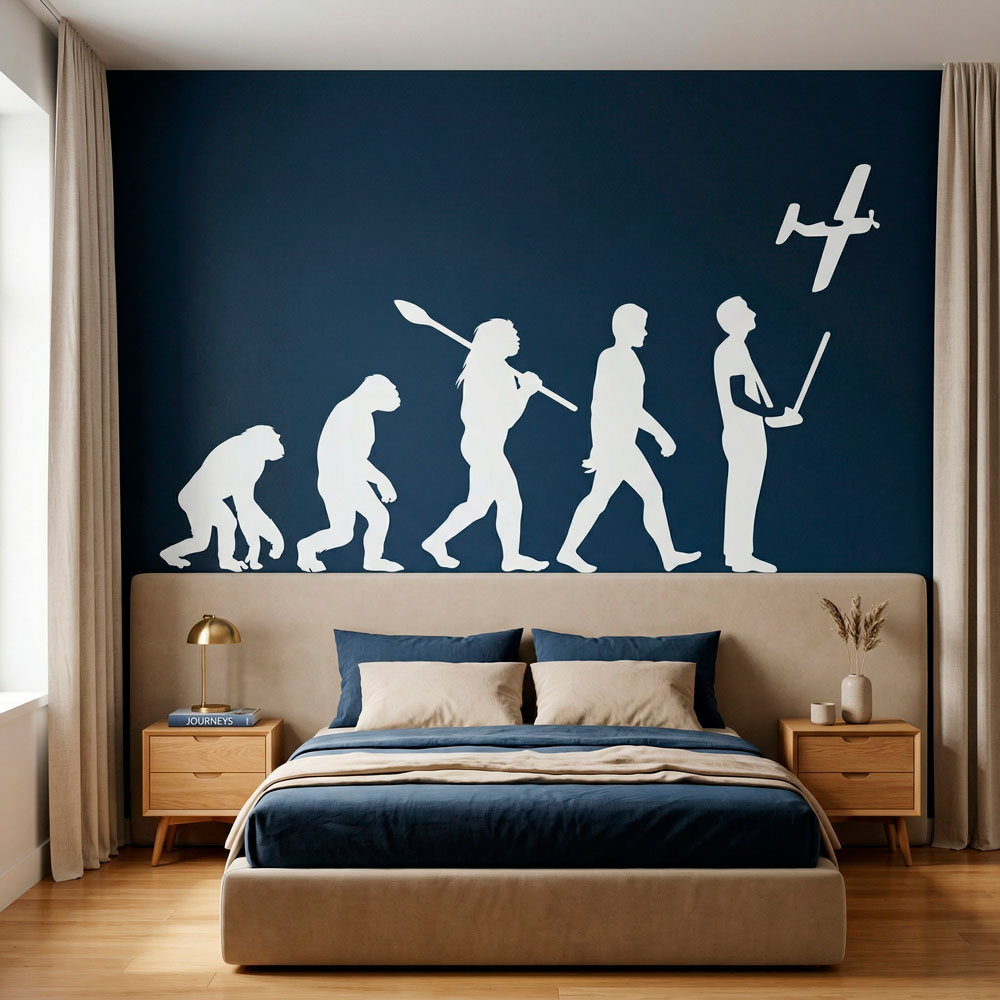 Wall Stickers: RC Aircraft evolution