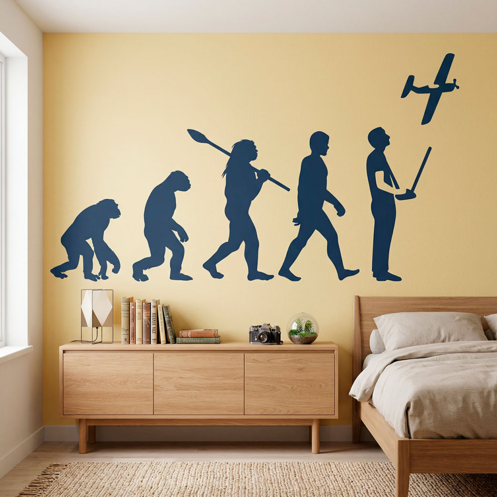 Wall Stickers: RC Aircraft evolution