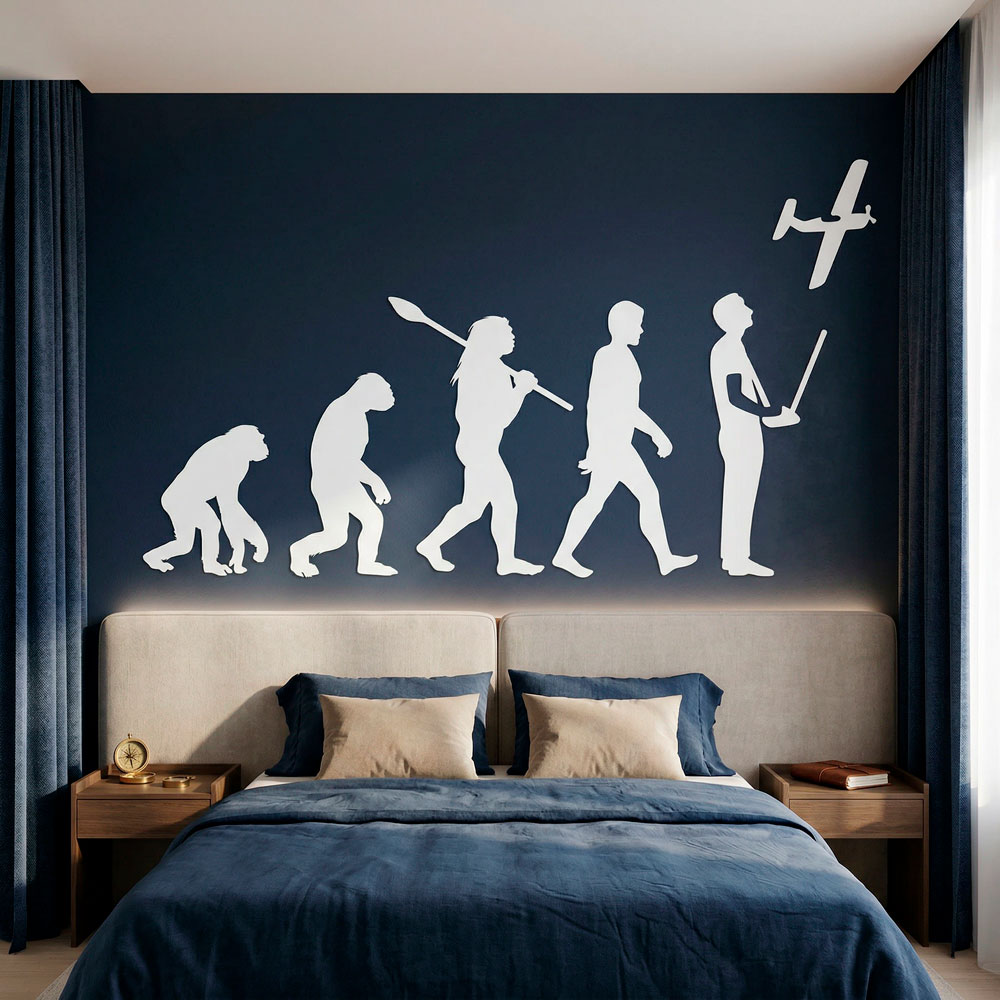 Wall Stickers: RC Aircraft evolution