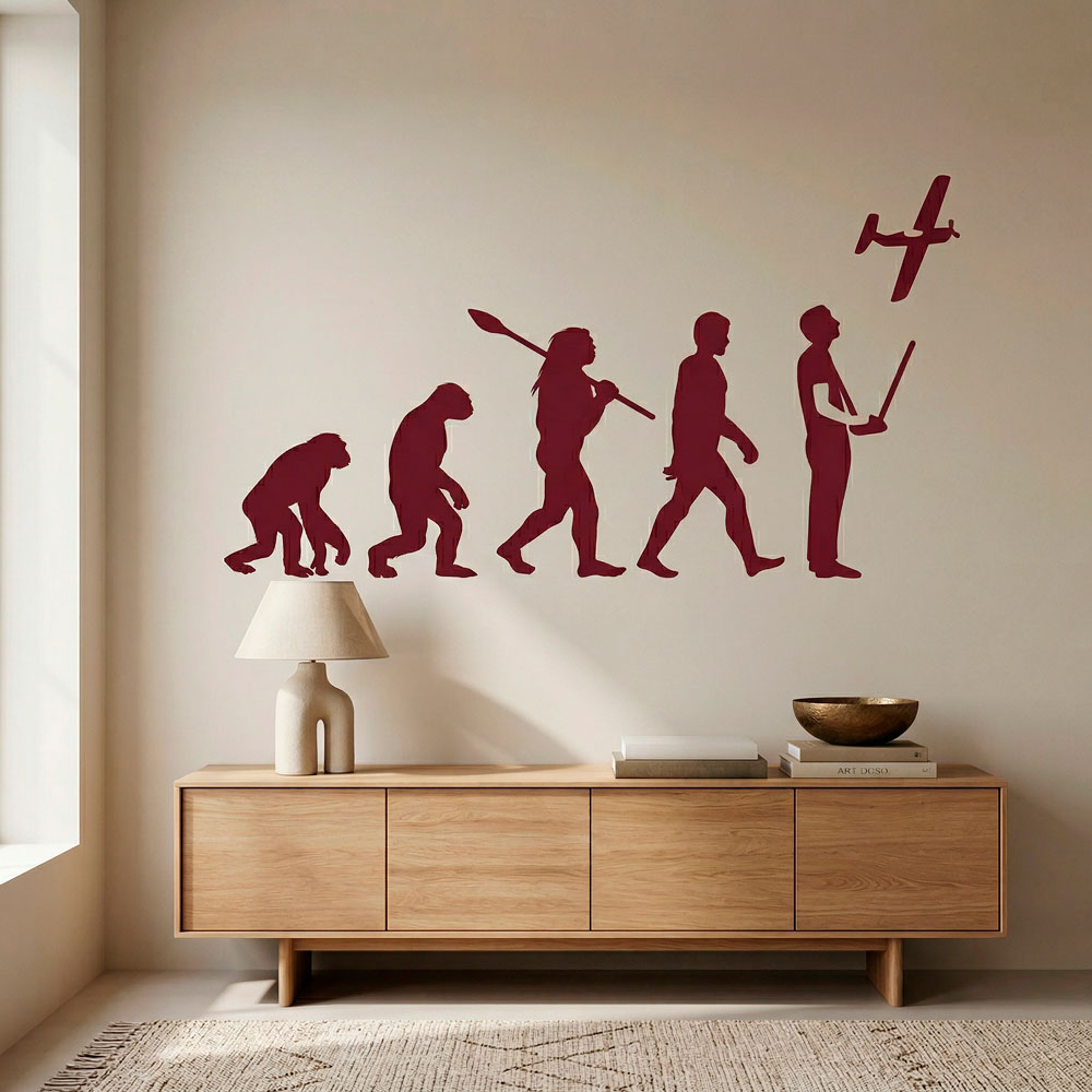Wall Stickers: RC Aircraft evolution