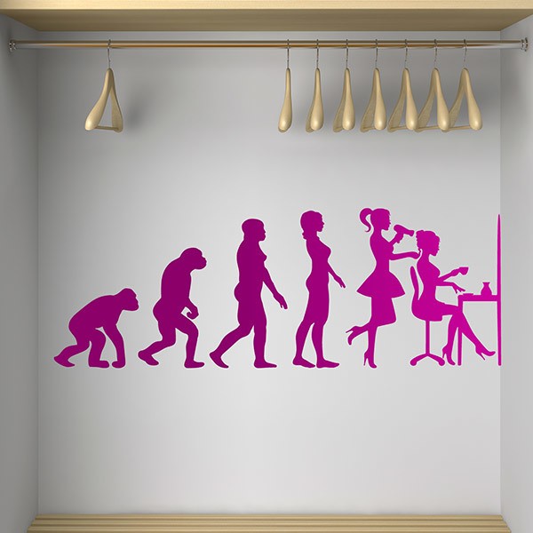 Wall Stickers: Evolution of the beauty salon