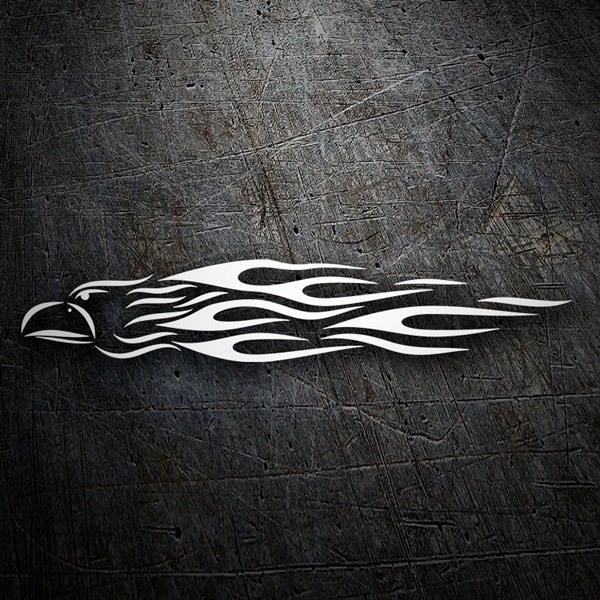 Car & Motorbike Stickers: Eagle Flaming