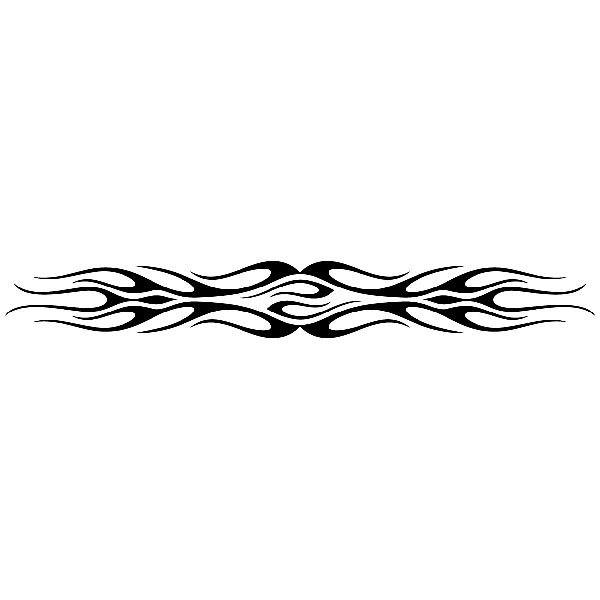 Car & Motorbike Stickers: Flaming Tribal