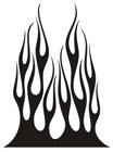 Car & Motorbike Stickers: Flames
