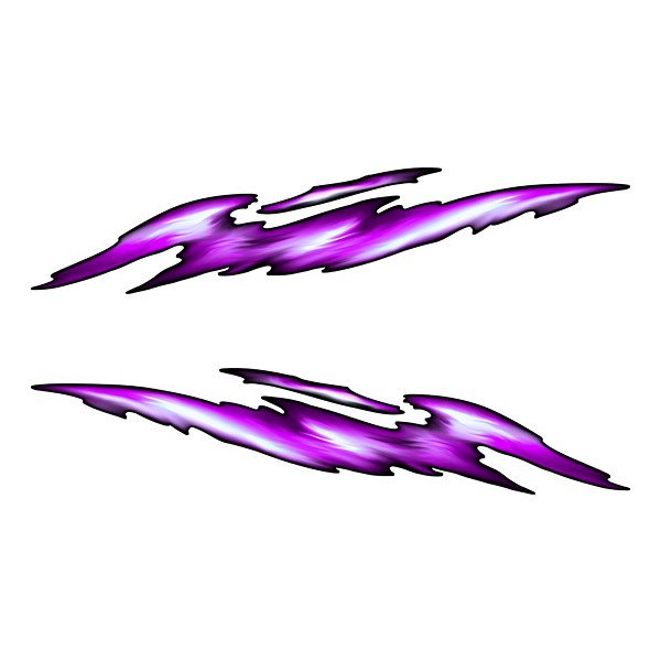 Car & Motorbike Stickers: Torn Fusion in Dynamic Colors