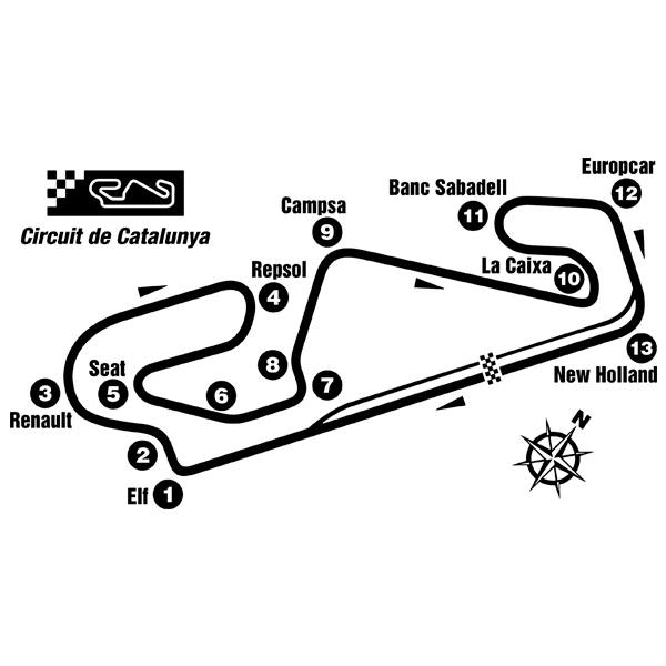 Wall Stickers: Circuit of Catalonia