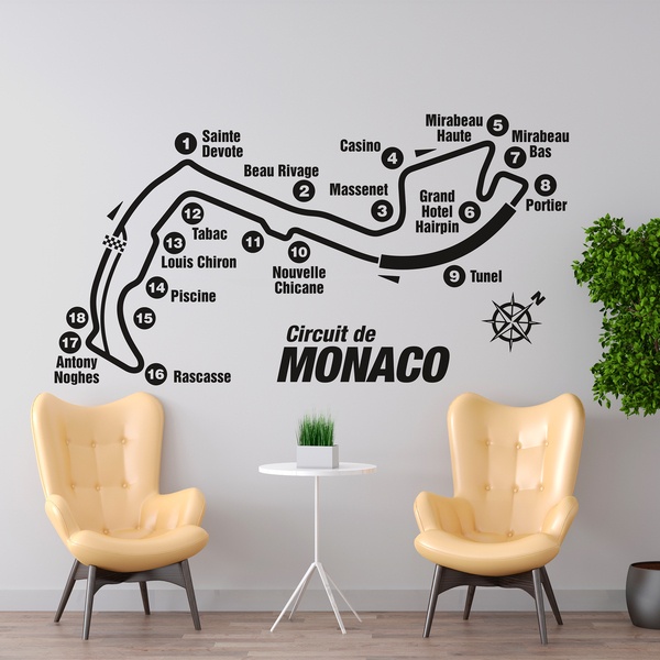 Wall Stickers: Circuit of Monaco