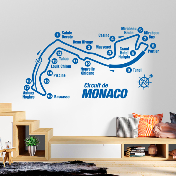 Wall Stickers: Circuit of Monaco