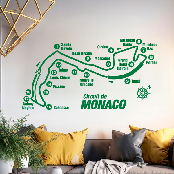 Wall Stickers: Circuit of Monaco