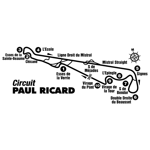 Wall Stickers: Circuit Paul Ricard