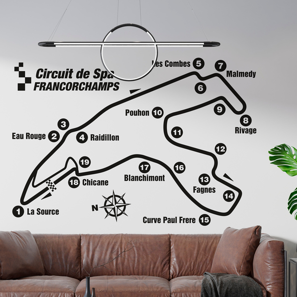 Wall Stickers: Circuit of Spa-Francorchamps