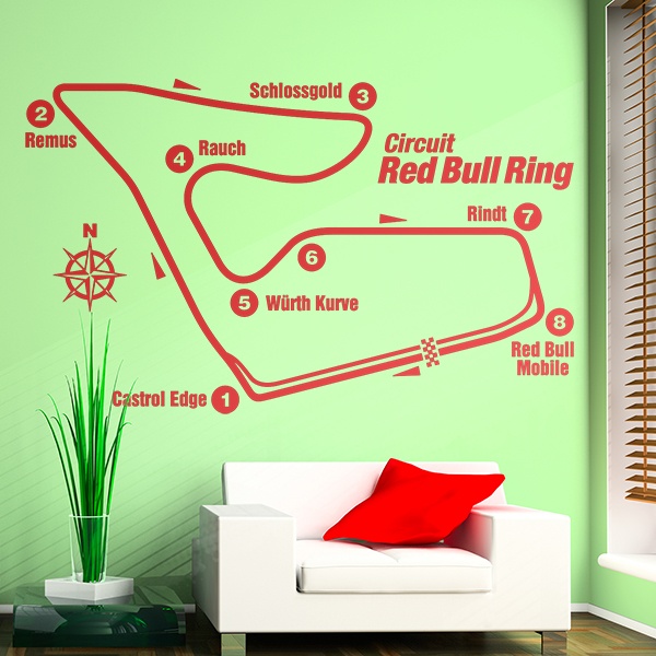 Wall Stickers: Red Bull Ring circuit