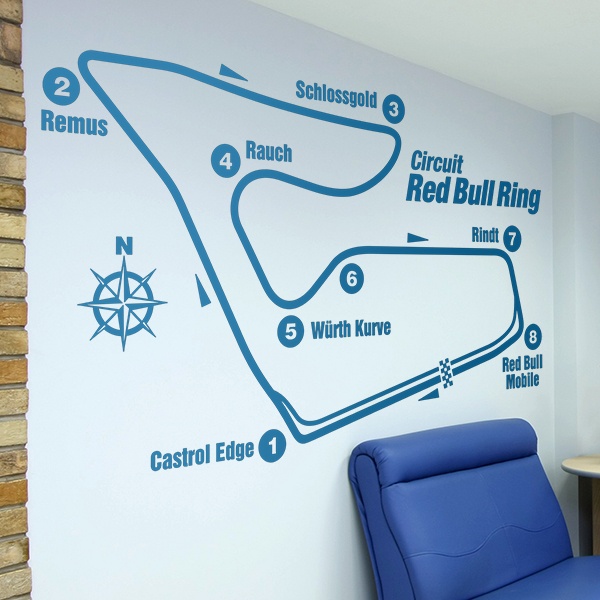 Wall Stickers: Red Bull Ring circuit