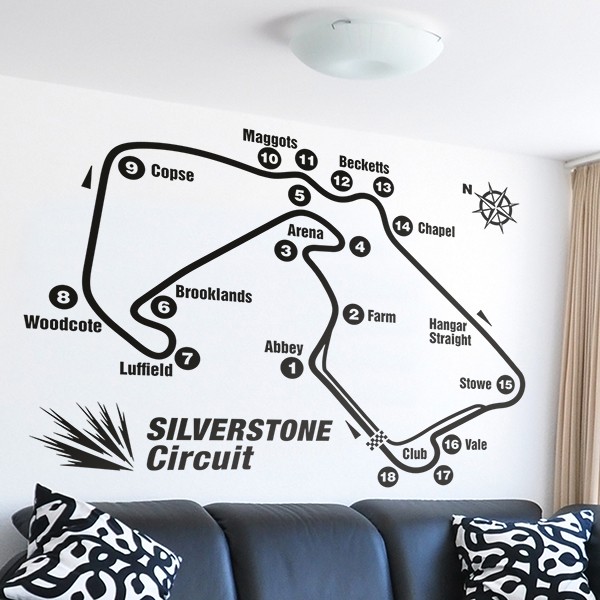 Wall Stickers: Silverstone circuit