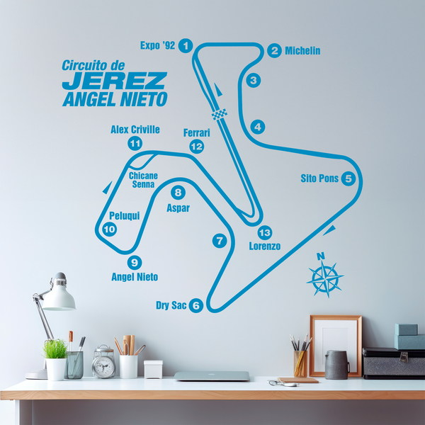 Wall Stickers: Jerez Circuit - Ángel Nieto