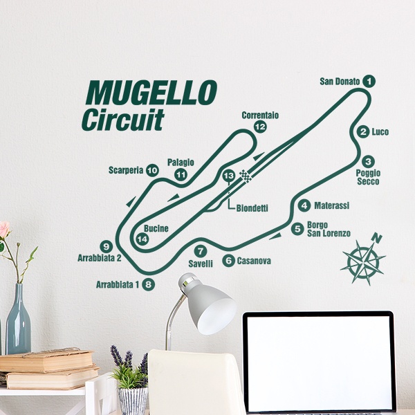 Wall Stickers: Mugello Circuit