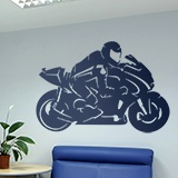 Wall Stickers: MotoGP Biker Silhouette 3