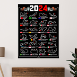Wall Stickers: Affiche en vinyle pour les circuits F1 2024 IV 3