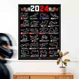 Wall Stickers: Affiche en vinyle pour les circuits F1 2024 IV 4