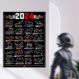 Wall Stickers: Affiche en vinyle pour les circuits F1 2024 IV 5