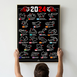 Wall Stickers: Adhesive vinyl poster motorbike MotoGP circuits 20 3