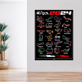 Wall Stickers: F1 Circuits 2024 3