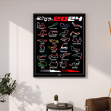 Wall Stickers: F1 Circuits 2024 4