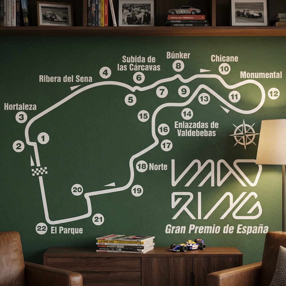 Wall Stickers: Madrid F1 Circuit Sticker