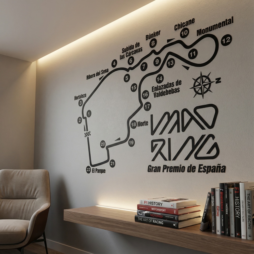 Wall Stickers: Madrid F1 Circuit Sticker