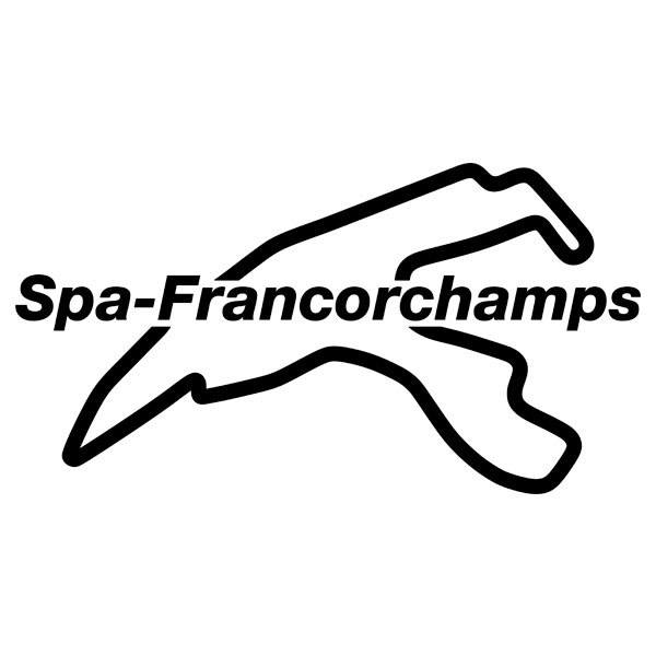 Car & Motorbike Stickers: Circuit of Spa-Francorchamps