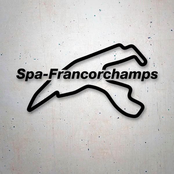 Car & Motorbike Stickers: Circuit of Spa-Francorchamps